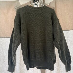 Claiborne Dark Green Crewneck Sweater